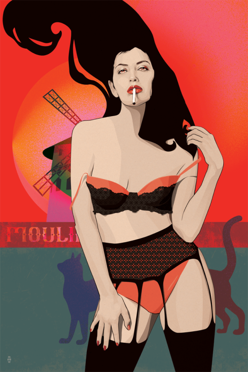 Moulin Rouge - Grafika na szkle organicznym
