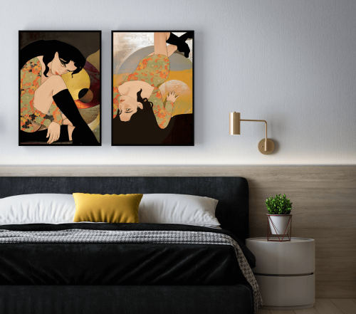 Dyptyk - Grafika artystyczna – limitowane wydruki i obrazy | druk pigmentowy | Joy Galeria Form
