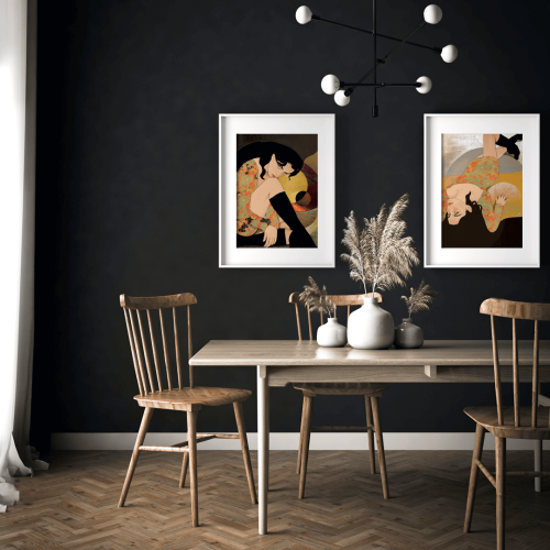 Dyptyk - Grafika artystyczna – limitowane wydruki i obrazy | druk pigmentowy | Joy Galeria Form