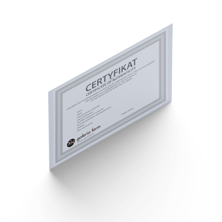Certyfikat – limitowane wydruki i obrazy | Joy Galeria Form